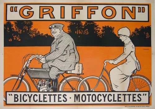Griffon Bicyclettes Motocyclettes A4 12X8 Aluminium A4 Photo Print
