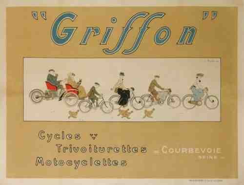 Griffon Motocyclettes Vintage Advert A4 Photo Print