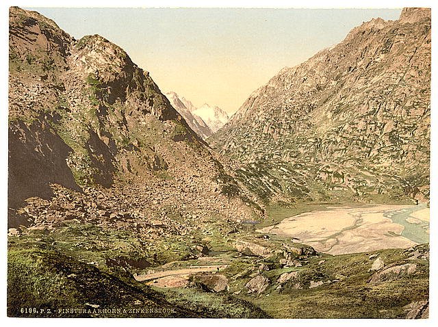 Grimselstrasse Bernese Oberland Vintage A4 Photo Print