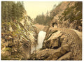 Grimselstrasse Handegg Falls I Bernese Oberland Vintage A4 Photo Print