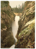 Grimselstrasse Handegg Falls II Bernese Oberland Vintage A4 Photo Print