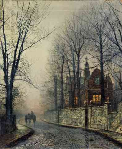 Grimshaw Atkinson November Moonlight A4 Photo Print