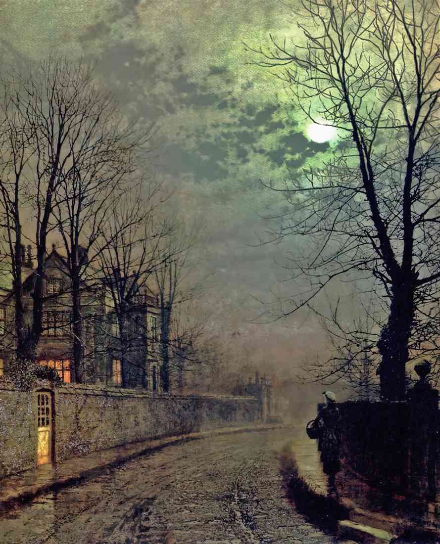 Grimshaw John Atkinson A Lane In Headingley Leeds LIGHT A4 Photo Print