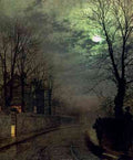 Grimshaw John Atkinson A Lane In Headingley Leeds A4 Photo Print