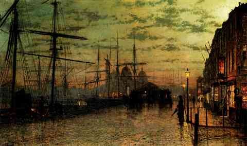Grimshaw John Atkinson Humber Docks Hull A4 Photo Print