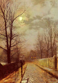 Grimshaw John Atkinson Lane In Cheshire 2 A4 Photo Print