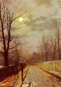 Grimshaw John Atkinson Lane In Cheshire crop A4 Photo Print