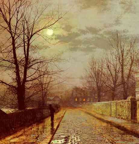 Grimshaw John Atkinson Lane In Cheshire A4 Photo Print