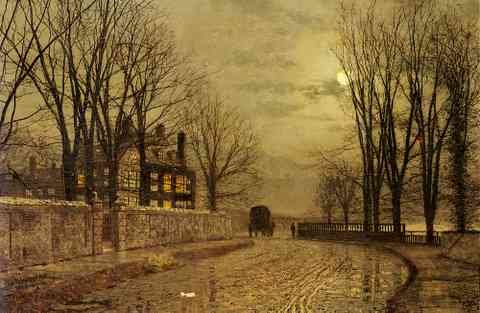 Grimshaw John Atkinson The Turn Of The Road A4 Photo Print