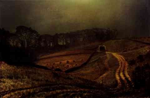 Grimshaw John Atkinson Under The Harvest Moon A4 Photo Print