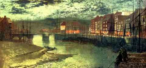 Grimshaw John Atkinson Whitby Docks A4 Photo Print