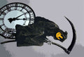 Grin Reaper Clock Grim 2020 A4 Photo Print
