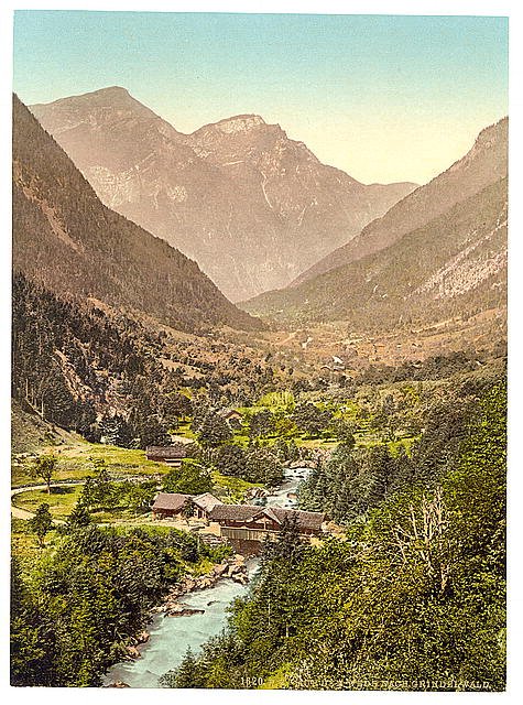 Grindelwald Bernese Oberland 2 Vintage A4 Photo Print