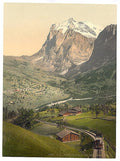 Grindelwald I Bernese Oberland Vintage A4 Photo Print