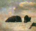 Grizzly Bears Bierstadt A4 Photo Print