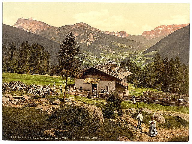 Grodnenthal Tyrol Vintage A4 Photo Print