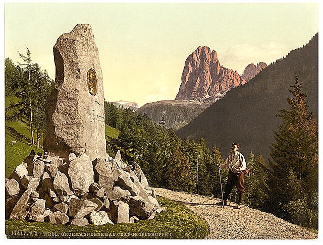 Grohmann Monument Tyrol Vintage A4 Photo Print