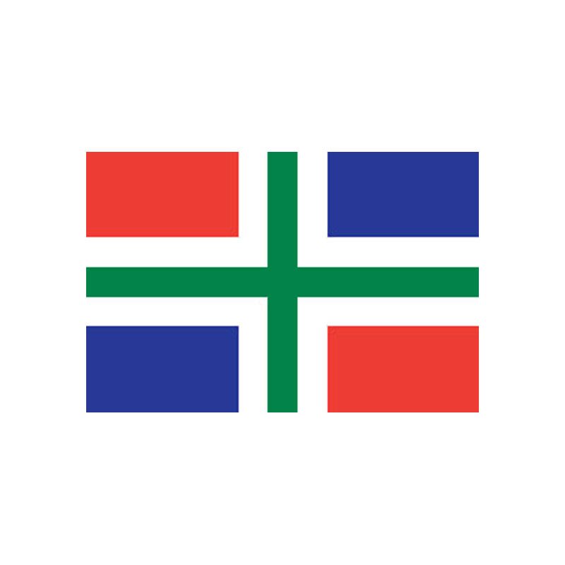 Groningen Prov Flag N5544 A4 Photo Print