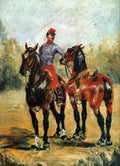 Groom With Two Horses Toulouselautrec A4 Photo Print
