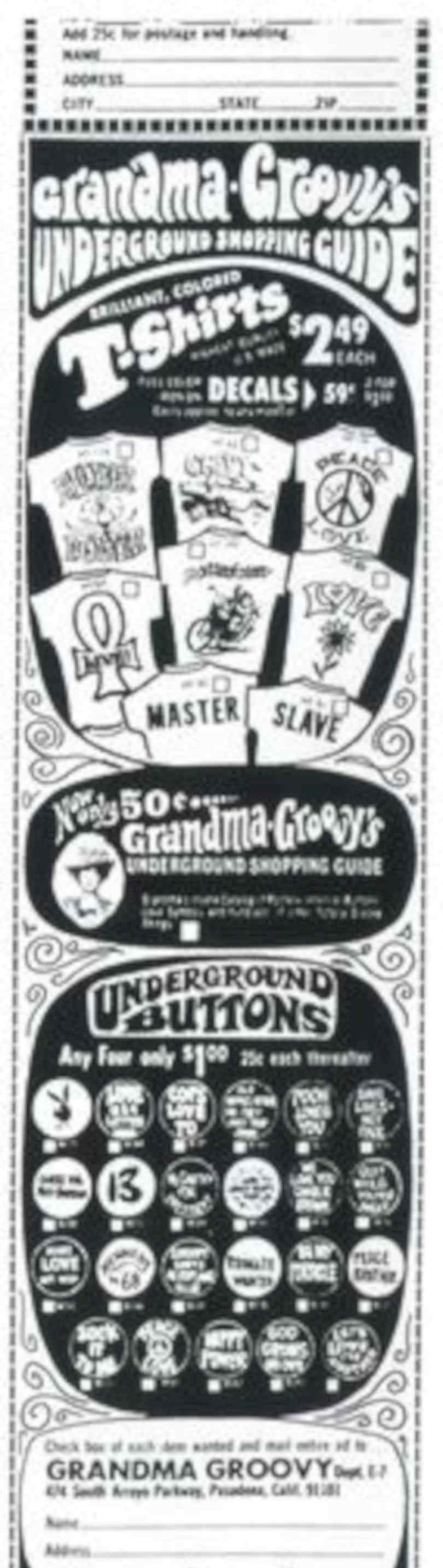 Groovy Guide Shirts Vintage Retro Advert Poster A4 Photo Print