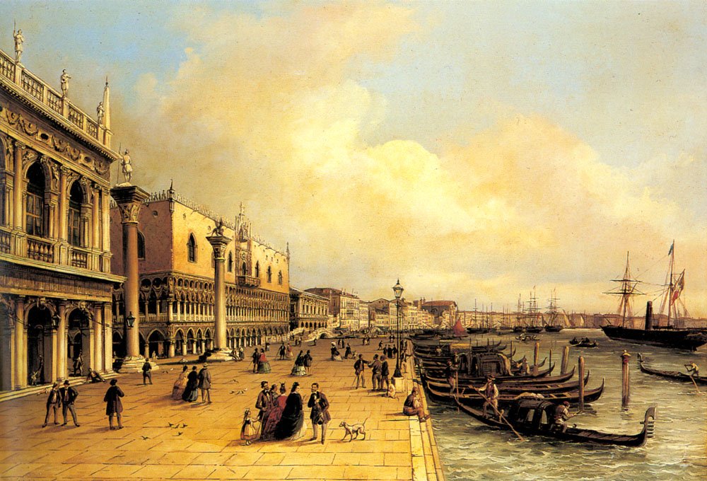 Grubacs Carlo A View Of The Doges Palace Art A4 Photo Print