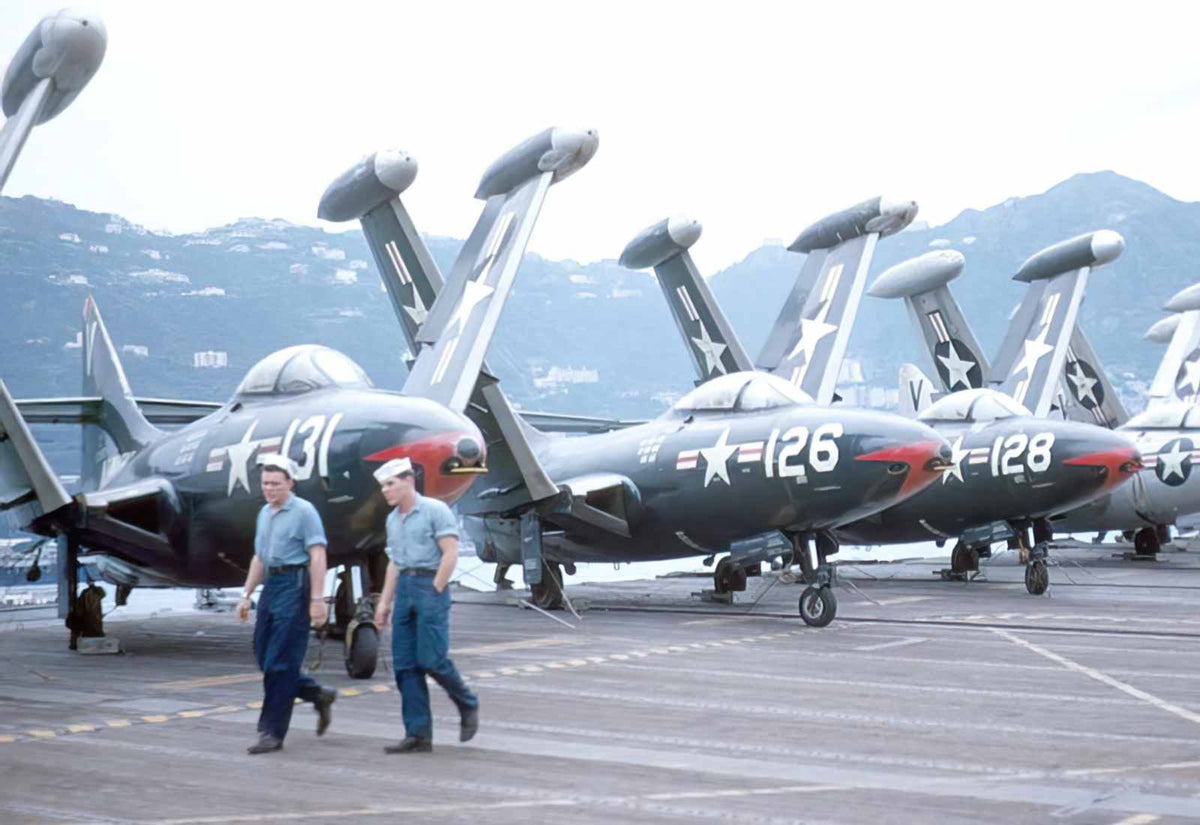 Grumman F9f Panther 2 A4 Photo Print