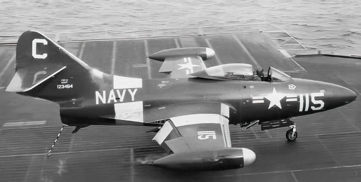 Grumman F9f Panther 3 A4 Photo Print