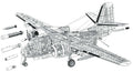 Grumman S 2 Tracker cutaway A4 Photo Print