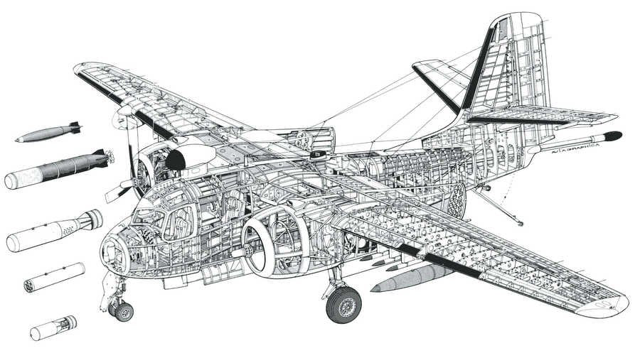 Grumman S 2 Tracker cutaway A4 Photo Print