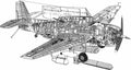 Grumman TBF Avenger cutaway A4 Photo Print
