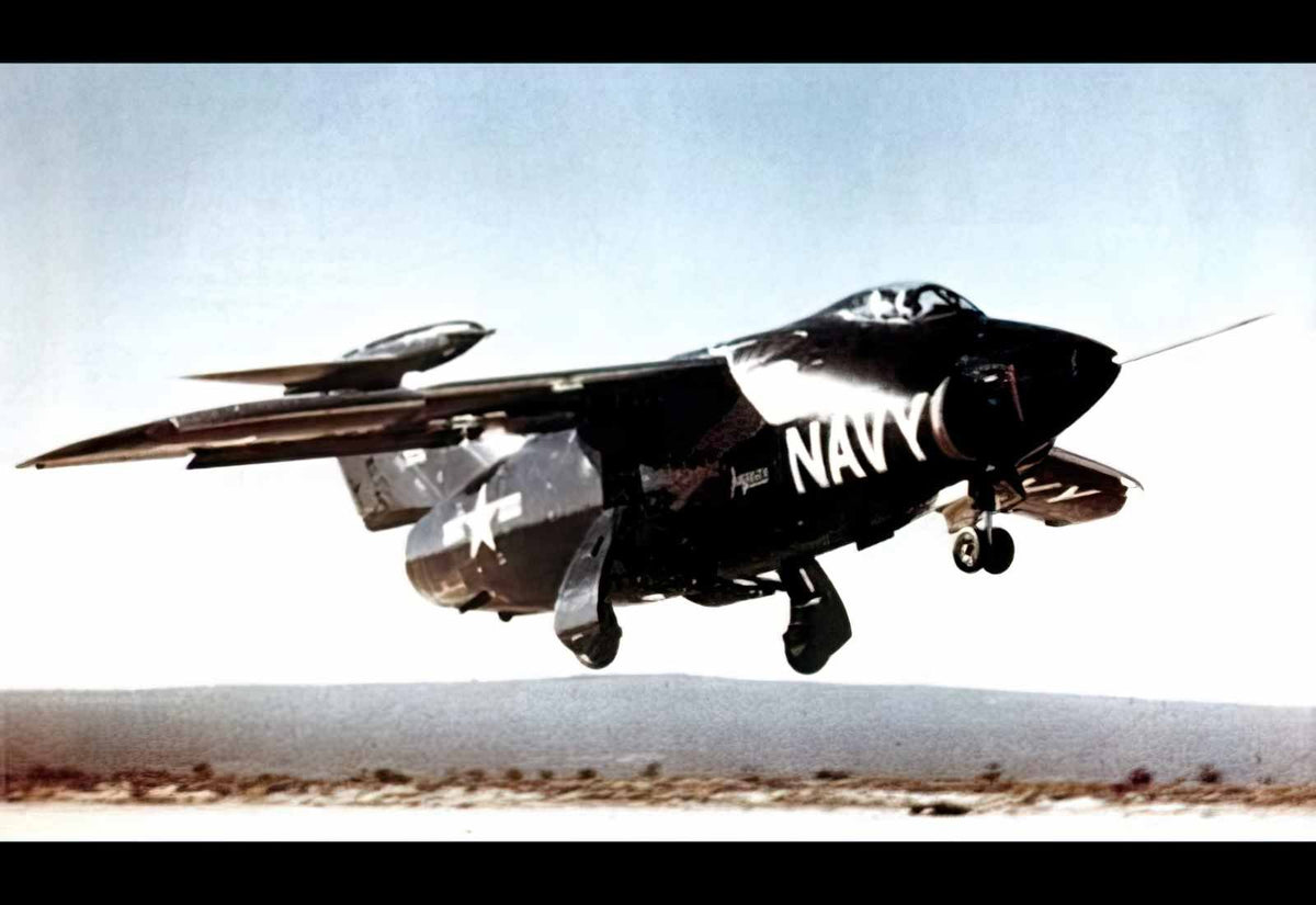 Grumman Xf10f Jaguar Navy Fighter Prototype United States A4 Photo Print