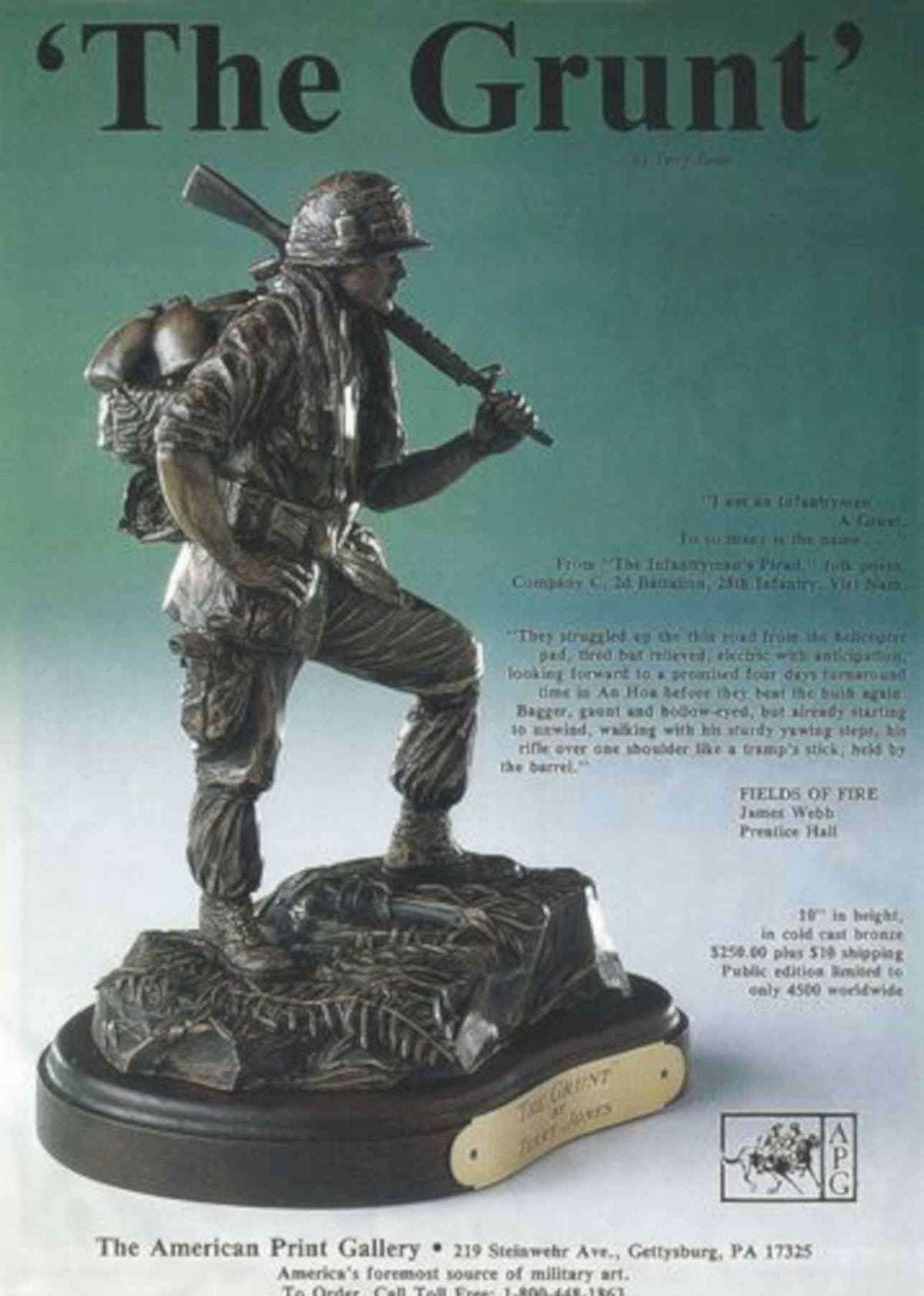 Grunt Statue Print Vintage Retro Advert Poster A4 Photo Print