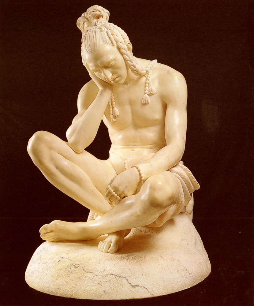Gruyere Theodore Charles Seated Indian Art A4 Photo Print