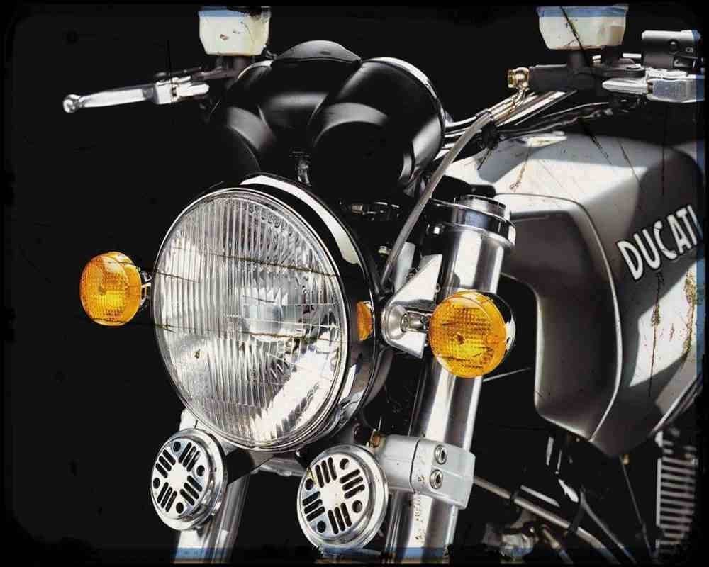 Gt1000 06 3 A4 Photo Print Motorbike Vintage Aged