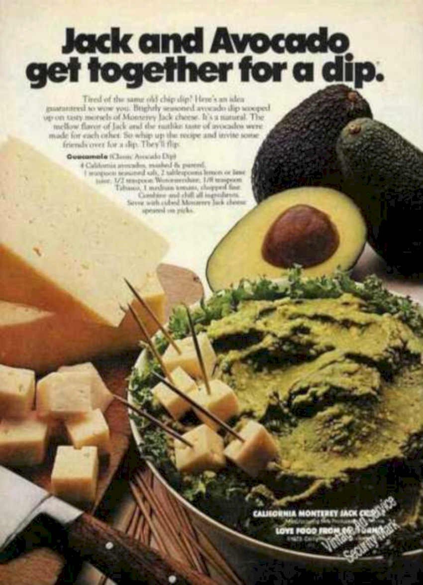 Guacamole Jack Chips Vintage Retro Advert Ads A4 Photo Print