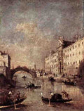 Guardi Francesco Rio Dei Mendicanti A4 Photo Print
