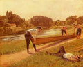 Gueldry Joseph Ferdinand Le Repos Des Canotiers A4 Photo Print