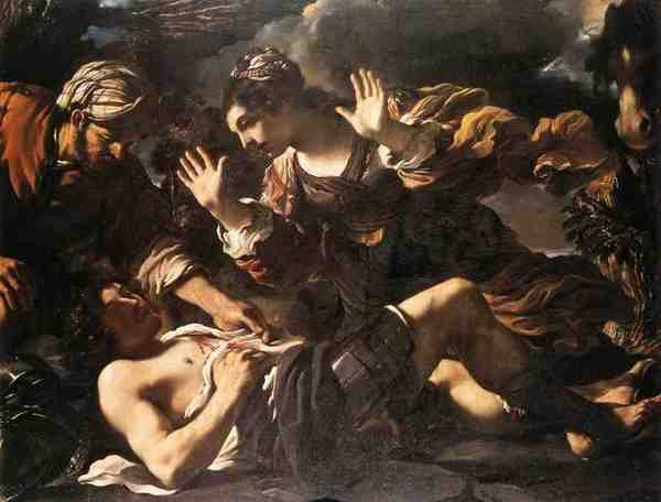 Guercino Ermina Finds The Wounded Tancred 5 A4 Photo Print