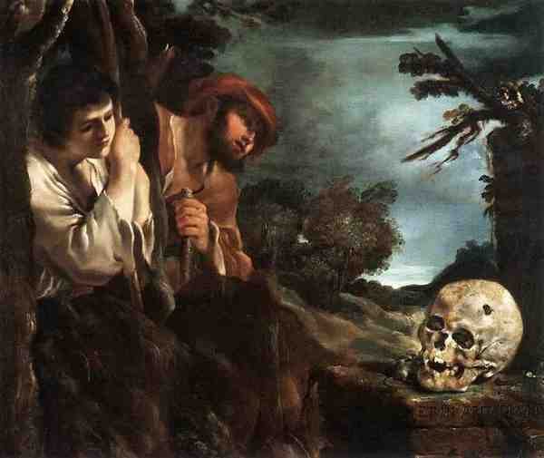 Guercino Et In Arcadia Ego 5 A4 Photo Print