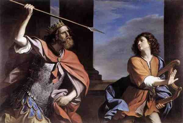 Guercino Saul Attacking David 5 A4 Photo Print