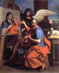 Guercino St Luke Displaying A Painting Of The Virgin 5 A4 Photo Print