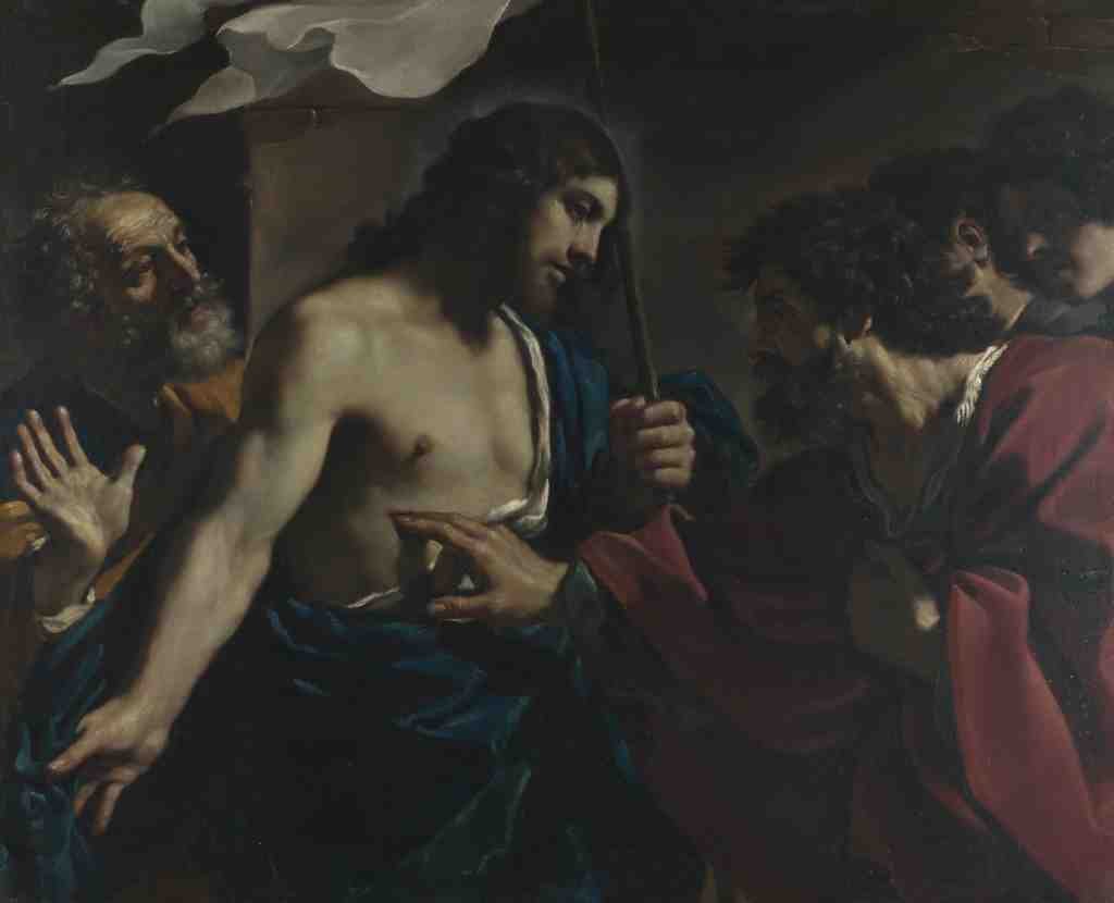 Guercino The Incredulity of Saint Thomas A4 Photo Print