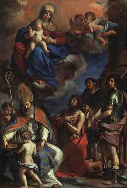 Guercino The Patron Saints Of Modena 5 A4 Photo Print