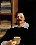 Guercino portrait of francesco righetti 1628 Art A4 Photo Print