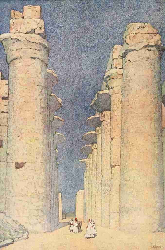 Guerin Jules 1866 1946 Egypt and its Monuments 1908 The Great Temple of Karnak A4 Photo Print