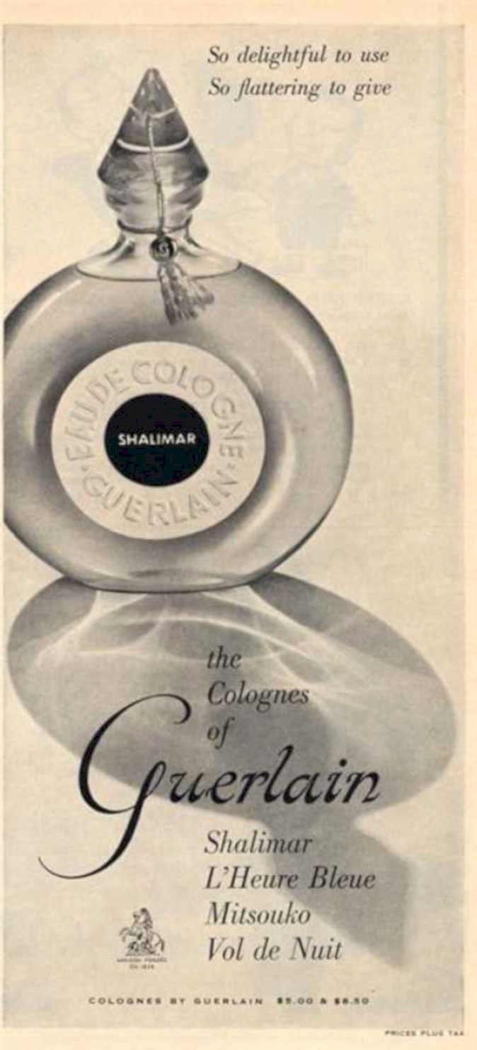 Guerlain Shalimar Bottle Vintage Retro Advert Ads A4 Photo Print
