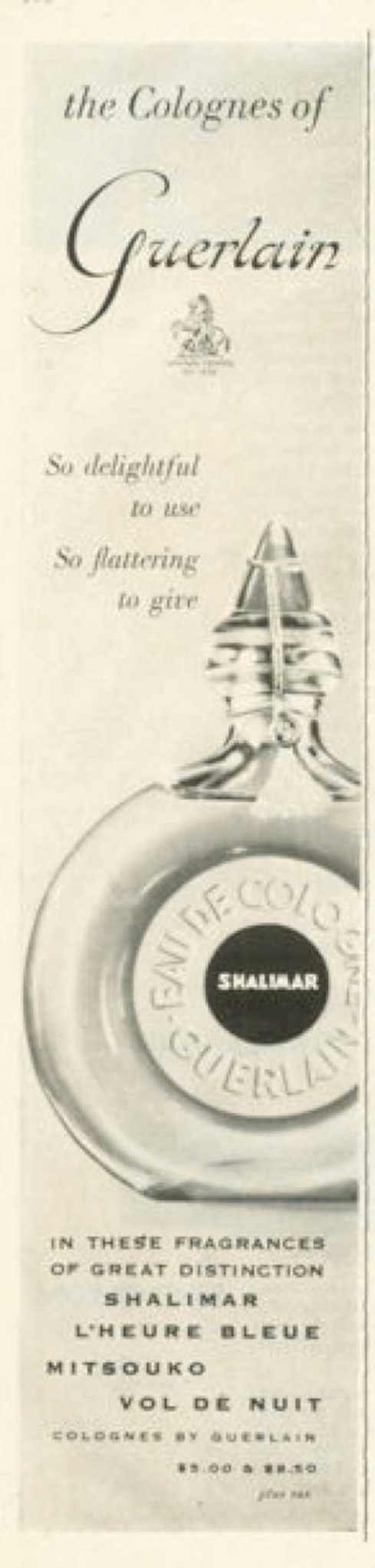 Guerlain Shalimar Collection Vintage Retro Advert Ads A4 Photo Print