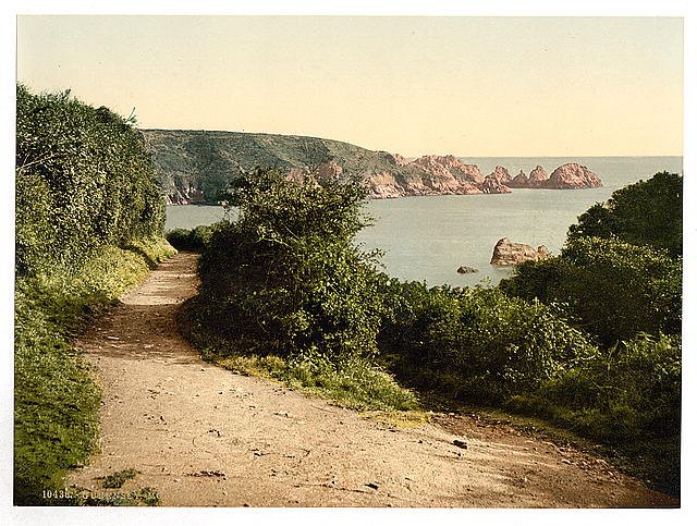 Guernsey Moulin Huet Bay II Channel Islands Vintage A4 Photo Print