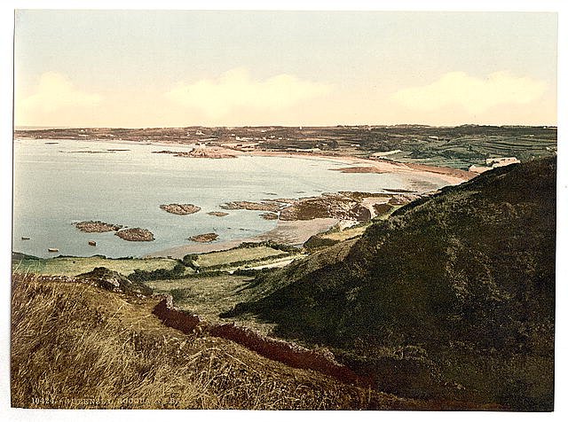 Guernsey Rocquaine Bay Channel Islands Vintage A4 Photo Print