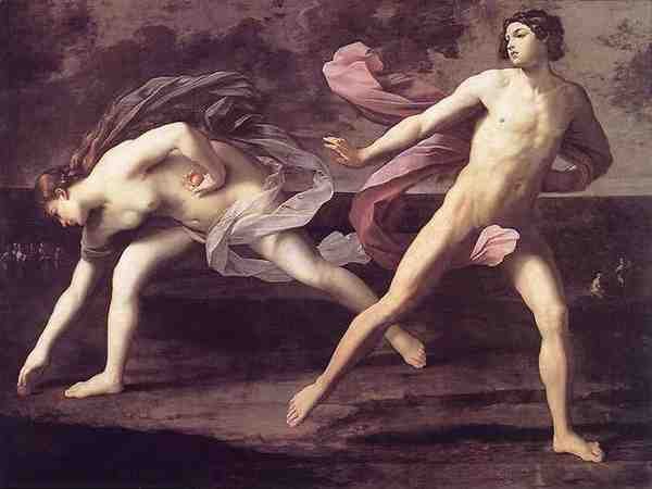 Guido Reni Atalanta And Hippomenes 5 A4 Photo Print